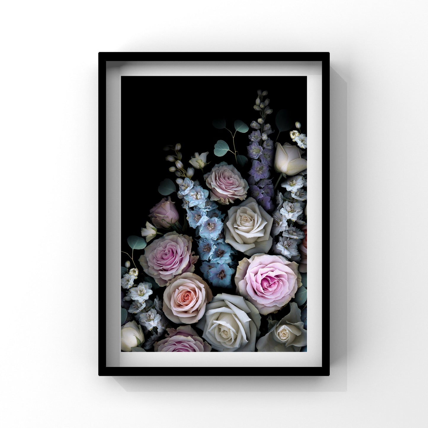 Delphinium and Rose