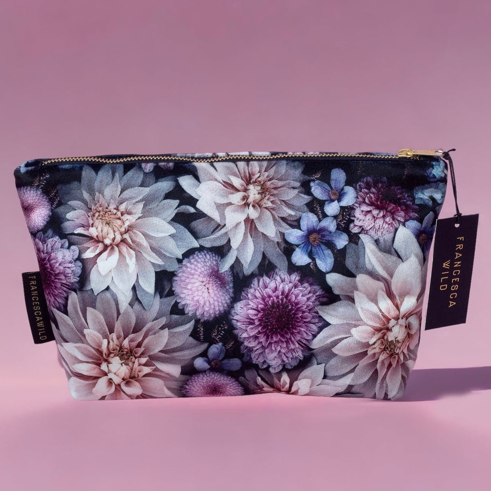 Dahlia Velvet Everyday Pouch